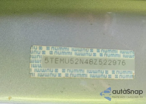 2008 Toyota Tacoma Base V6 z USA, uszkodzony, nr VIN 5TEMU52N48Z522976